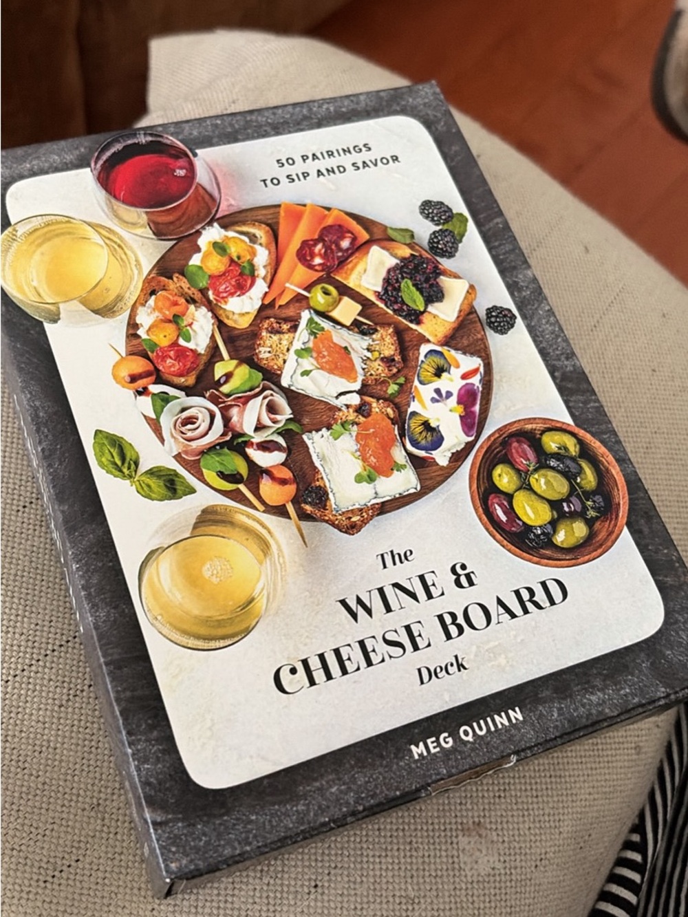 The Wine & Cheese Board Deck by Meg Quinn - Illustrated Card Set